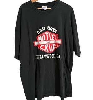 Motley Crue Girls Girls Girls World Tour T-Shirt Bad Boys Sz 2XL